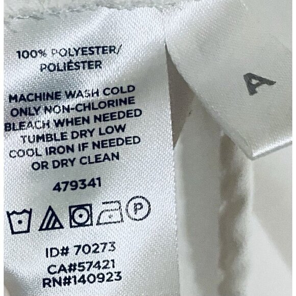 LOFT Womens Small White Button Up Top Roll Tab Long Sleeves Pink Floral Print - Picture 7 of 8